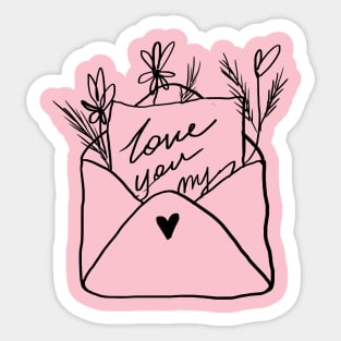 love letter Sticker